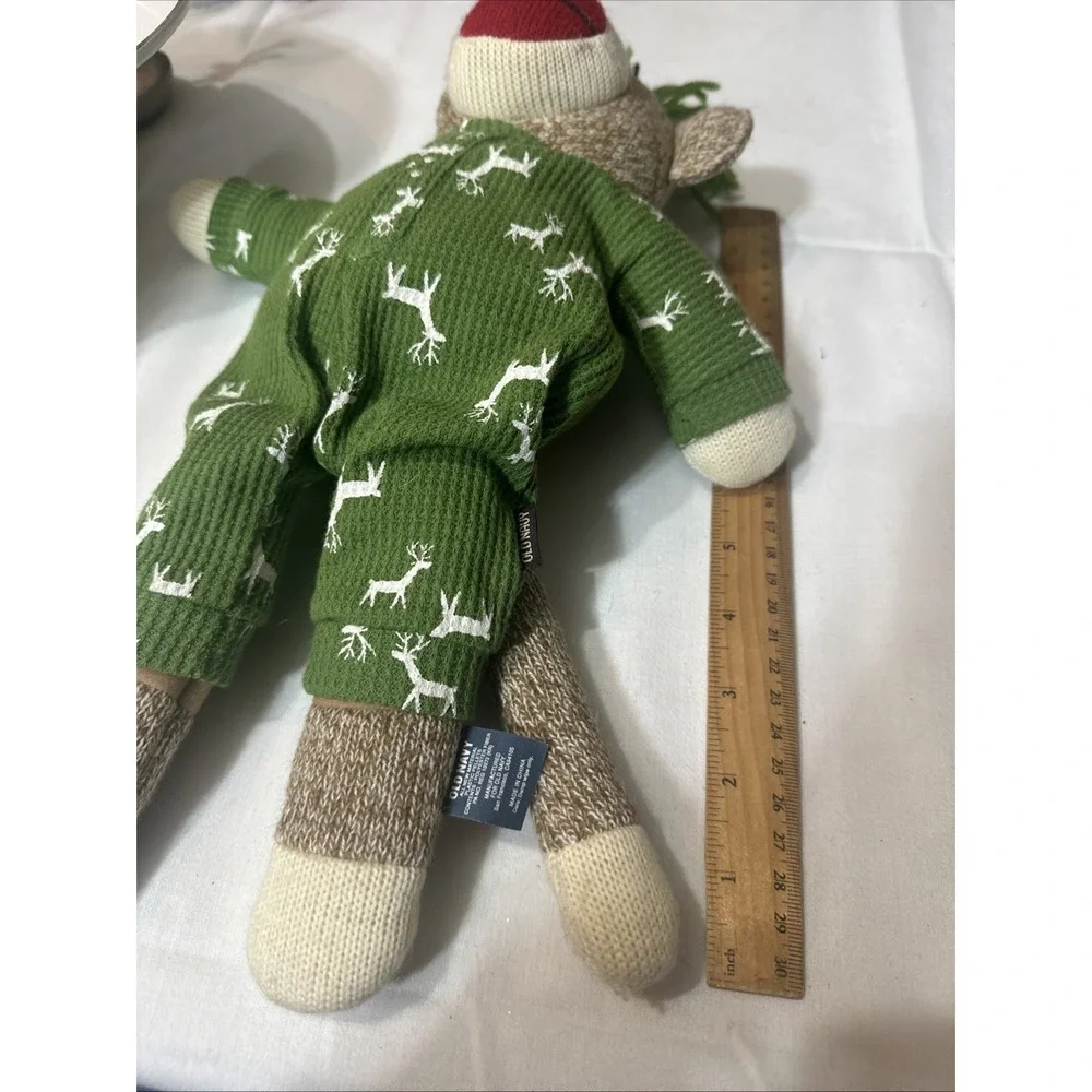 Retro 2004 Christmas Sock Monkey Super Cute